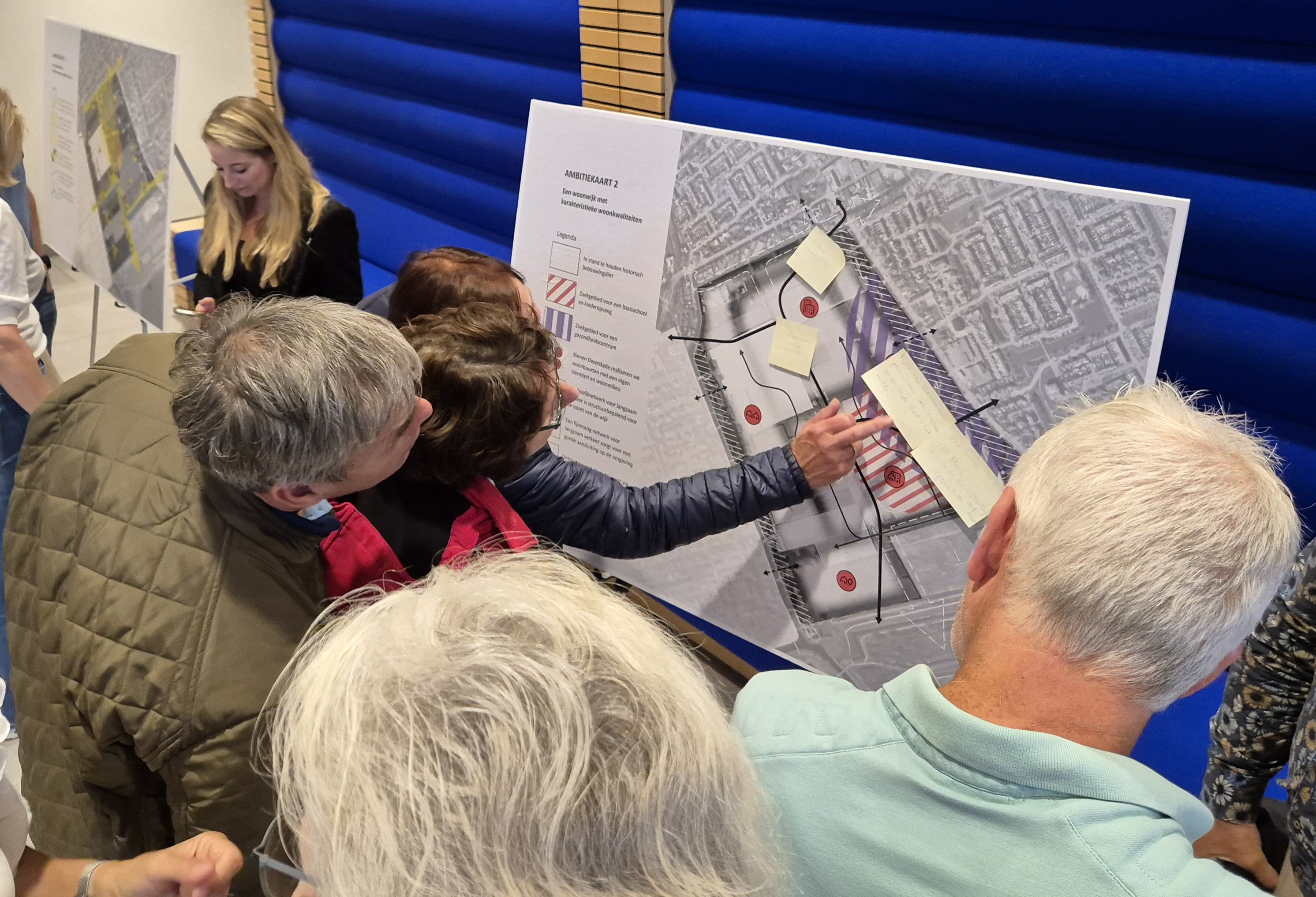 Omwonenden geven hun ideeen door aan de gemeente