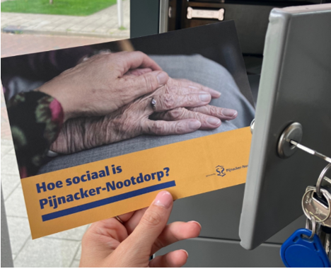 Afbeelding van de kaart die aan alle huisadressen in Pijnacker-Nootdorp is verzonden.